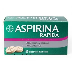 ASPIRINA RAPIDA RAPIDA 500 MG COMPRESSE MASTICABILI 10 COMPRESSE