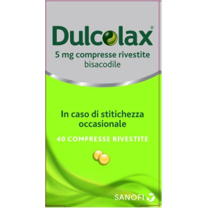 DULCOLAX 5 MG COMPRESSE RIVESTITE 40 COMPRESSE RIVESTITE IN BLISTER PVC/PVDC/AL