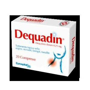 DEQUADIN 0,25 MG COMPRESSE 20 COMPRESSE