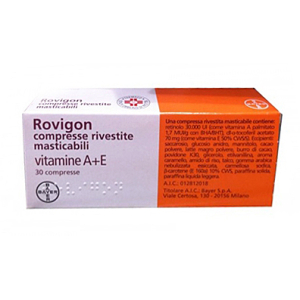 ROVIGON COMPRESSE RIVESTITE MASTICABILI 30 COMPRESSE