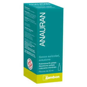 ANAURAN GOCCE AURICOLARI, SOLUZIONE 1 FLACONE 25 ML