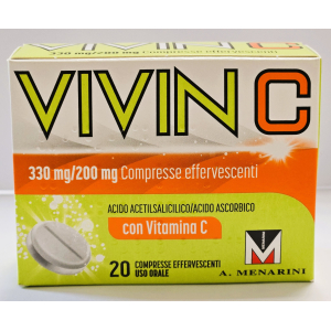 VIVIN C 330 MG + 200 MG COMPRESSE EFFERVESCENTI 20 COMPRESSE