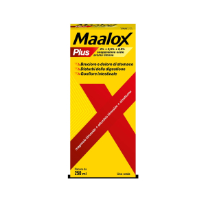 MAALOX PLUS 4% + 3,5% + 0,5% SOSPENSIONE ORALE AROMA MENTA FLACONE IN PET DA 250 ML