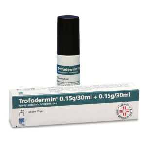 TROFODERMIN 5% + 5% SPRAY CUTANEO, SOSPENSIONE FLACONE  30 ML