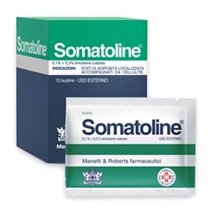 SOMATOLINE 0,1% + 0,3% EMULSIONE CUTANEA 15 BUSTINE