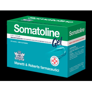 SOMATOLINE 0,1% + 0,3% GEL 30 BUSTINE IN CARTA/AL/PE DA 10 G