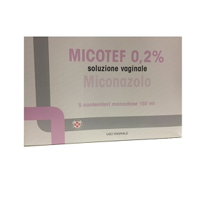 MICOTEF 0,2% SOLUZIONE VAGINALE 5 CONTENITORI MONODOSE 150 ML