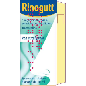 RINOGUTT 1 MG/ML SPRAY NASALE, SOLUZIONE CON EUCALIPTOLO  FLACONE DA 10 ML