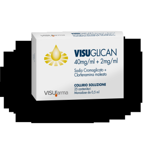 VISUGLICAN 4% + 0,2% COLLIRIO, SOLUZIONE 25 CONTENITORI MONODOSE DA 0,5 ML