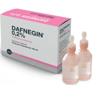 DAFNEGIN 0,2% SOLUZIONE VAGINALE 5 FLACONI CON CANNULA 150 ML