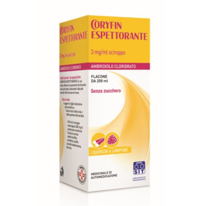 CORYFIN ESPETTORANTE 3 MG/ML SCIROPPO FLACONE SCIROPPO 200 ML