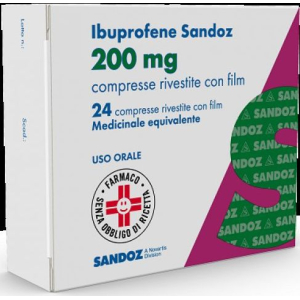 IBUPROFENE SAN 200 MG COMPRESSE RIVESTITE CON FILM BLISTER DA 24 COMPRESSE