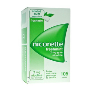 NICORETTE 2 MG GOMME DA MASTICARE MEDICATE GUSTO MENTA FORTE 105 GOMME