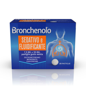 BRONCHENOLO SED FLUID 7,5 MG + 55 MG PASTIGLIE GUSTO MENTA  20 PASTIGLIE