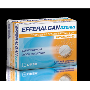 EFFERALGAN 330 MG COMPRESSE EFFERVESCENTI CON VITAMINA C 20 COMPRESSE