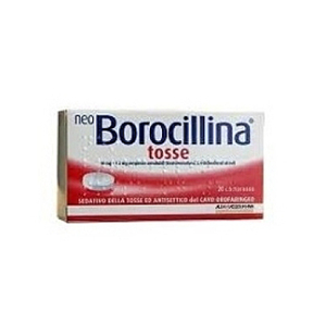 NEOBOROCILLINA TOSSE 10 MG + 1,2 MG PASTIGLIE 20 PASTIGLIE IN BLISTER PVC-PE-PVDC/AL