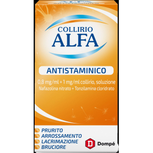 COLLIRIO ALFA ANTISTAM 0,8 MG/ML + 1 MG/ML COLLIRIO, SOLUZIONE FLACONE 10 ML