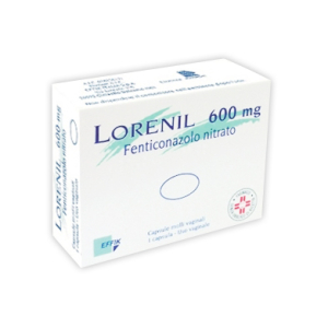 LORENIL 600 MG CAPSULE MOLLI VAGINALI 1 CAPSULA