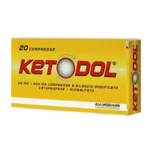 KETODOL 25 MG + 200 MG COMPRESSE 20 COMPRESSE