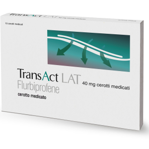 TRANSACT LAT 40 MG CEROTTI MEDICATI 10 CEROTTI