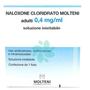 NALOXONE CLOR MOLT ADULTI 0,4 MG/ML SOLUZIONE INIETTABILE 1 FIALA DA 1 ML