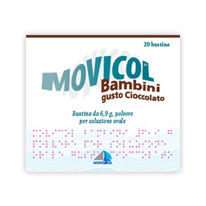 MOVICOL BAMBINI 6,9 G POLVERE PER SOLUZIONE ORALE GUSTO CIOCCOLATO 20 BUSTINE