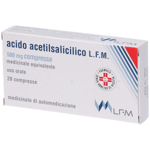 ACIDO ACETILSALIC LFM 500 MG COMPRESSE 20 COMPRESSE