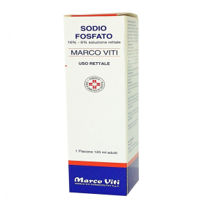 SODIO FOSFATO MV ADULTI 16%/6% SOLUZIONE RETTALE 1 FLACONE 120 ML