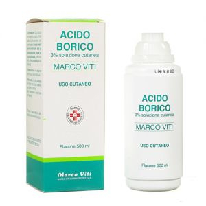 ACIDO BORICO MV 3% SOLUZIONE CUTANEA FLACONE DA 500 ML