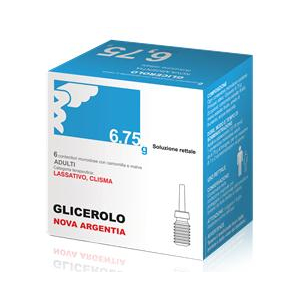 GLICEROLO NA ADULTI 6,75 G SOLUZIONE RETTALE 6 CONTENITORI MONODOSE CON CAMOMILLA E MALVA