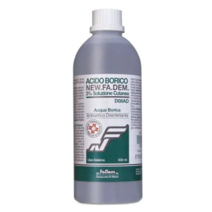 ACIDO BORICO NEW F 3% SOLUZIONE CUTANEA FLACONE 500 ML