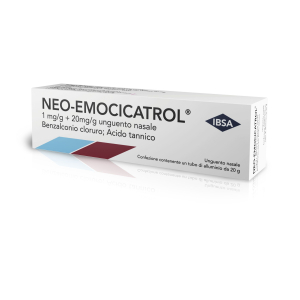 NEOEMOCICATROL 1 MG/G + 20 MG/G G UNGUENTO NASALE TUBO 20 G