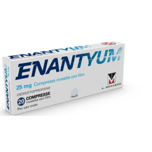 ENANTYUM 25 MG COMPRESSE RIVESTTIE CON FILM 20 COMPRESSE IN BLISTER ACLAR/AL