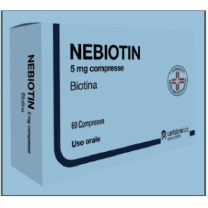 NEBIOTIN 5 MG COMPRESSE 60 COMPRESSE IN BLISTER PVC/AL