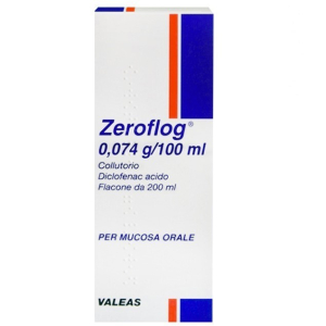 ZEROFLOG 0,074 G/100 ML COLLUTORIO 1 FLACONE DA 200 ML