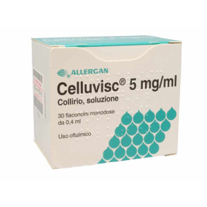 CELLUVISC 5 MG/ML COLLIRIO, SOLUZIONE 30 FLACONCINI MONODOSE DA 0,4 ML