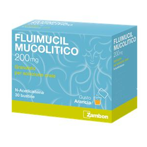 FLUIMUCIL MUCOL 200 MG GRANULATO PER SOLUZIONE ORALE 30 BUSTINE