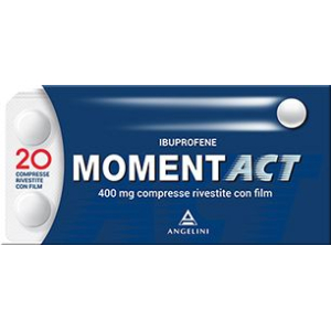 MOMENTACT 400 MG COMPRESSE RIVESTITE CON FILM 20 COMPRESSE IN BLISTER IN PVC/PVDC/AL