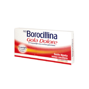 NEOBORO GOLADO 8,75 MG PASTIGLIE SENZA ZUCCHERO GUSTO MENTA 16 PASTIGLIE