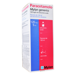 PARACETAMOLO MY 120 MG/5 ML SOLUZIONE ORALE 1 FLACONE DA 120 ML