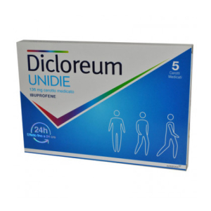 DICLOREUM UNIDIE 136 MG CEROTTO MEDICATO 5 CEROTTI