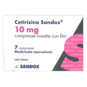 CETIRIZINA SAND 10 MG COMPRESSE RIVESTITE CON FILM 7 COMPRESSE IN BLISTER PVC/ALU