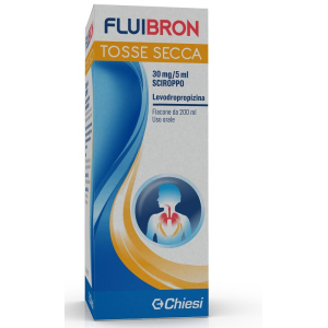 FLUIBRON TOSSE SECCA 30 MG/5 ML SCIROPPO FLACONE DA 200 ML CON MISURINO DOSATORE