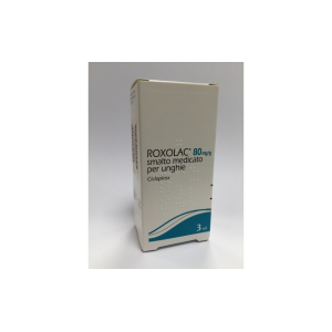 ROXOLAC 80 MG/G SMALTO MEDICATO PER UNGHIE 1 FLACONE IN VETRO DA 3 ML CON PENNELLO APPLICATORE