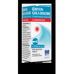 CORYFIN GOLA DOLORE 0,25% SPRAY PER MUCOSA ORALE  FLACONE DA 15 ML