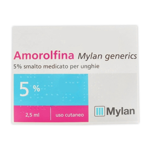 AMOROLFINA MY 5% SMALTO MEDICATO PER UNGHIE 1 FLACONE IN VETRO DA 2,5 ML