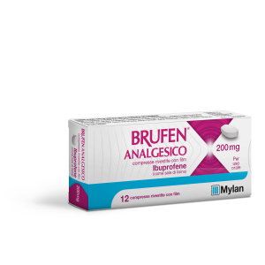 BRUFEN ANALGESICO 200 MG COMPRESSE RIVESTITE CON FILM12 COMPRESSE IN BLISTER PVC/ACLAR/AL/VMCH