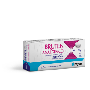 BRUFEN ANALGESICO 400 MG COMPRESSE RIVESTITE CON FILM 12 COMPRESSE IN BLISTER PVC/ACLAR/AL/VMCH