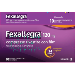 FEXALLEGRA 120 MG COMPRESSE RIVESTITE CON FILM 10 COMPRESSE IN BLISTER PVC/PVDC/AL