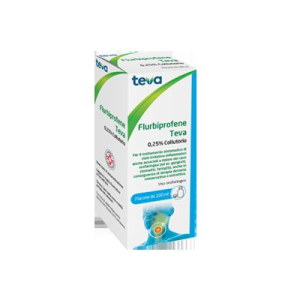 FLURBIPROFENE TE 0,25% COLLUTORIO 1 FLACONE IN VETRO DA 160 ML